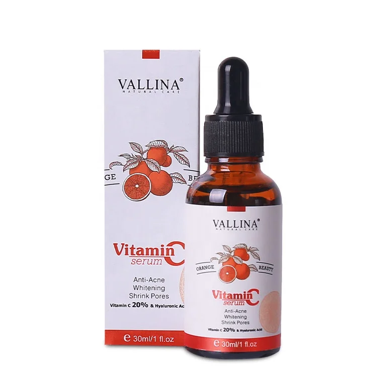 Органическая антивозрастная Сыворотка для лица от акне, увлажняющая отбеливающая и сужающая поры, лучшая сыворотка с витамином c