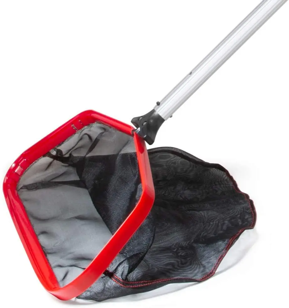 Professional Grade Heavy Duty Pool Leaf Skimmer Net Rake w/Aluminum Frame & Deep Durable Nylon Net pool accessories