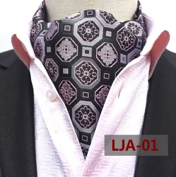 Classic Dot Cravate Homme Casual Paisley Folard Mens Ascot Polyester Jacquard Woven Ties For Men Italian