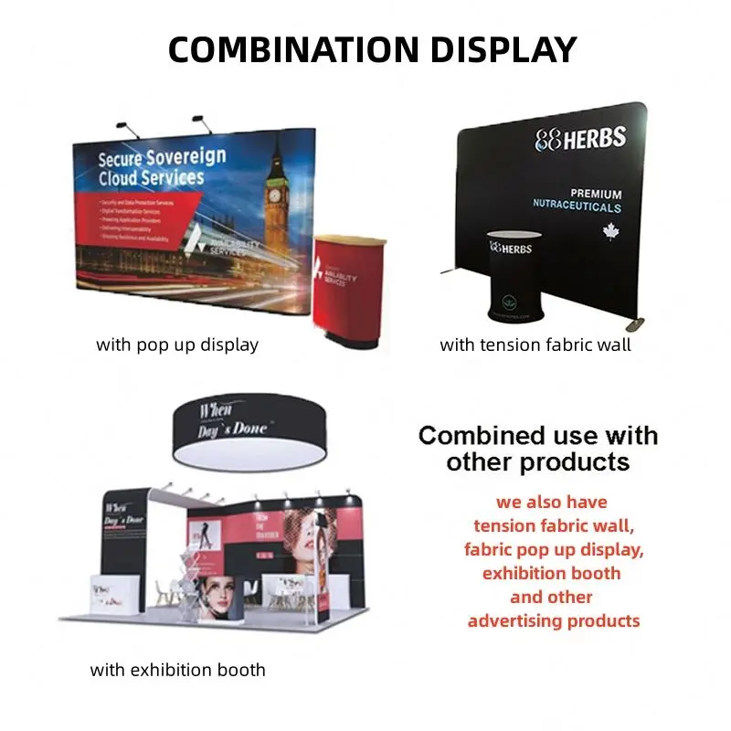 Promotion Table Exhibition Portable Retail  Pop Up Booth Display Counter Table Booth Display Counters For Promotion