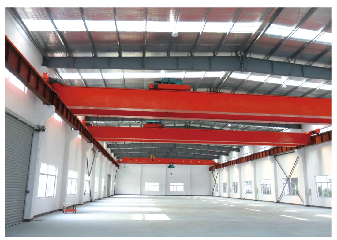 Construction Standard 5 Ton 10 Ton 25 Ton Electrical Single&Double Girder Overhead Bridge Cranes with Remote Control