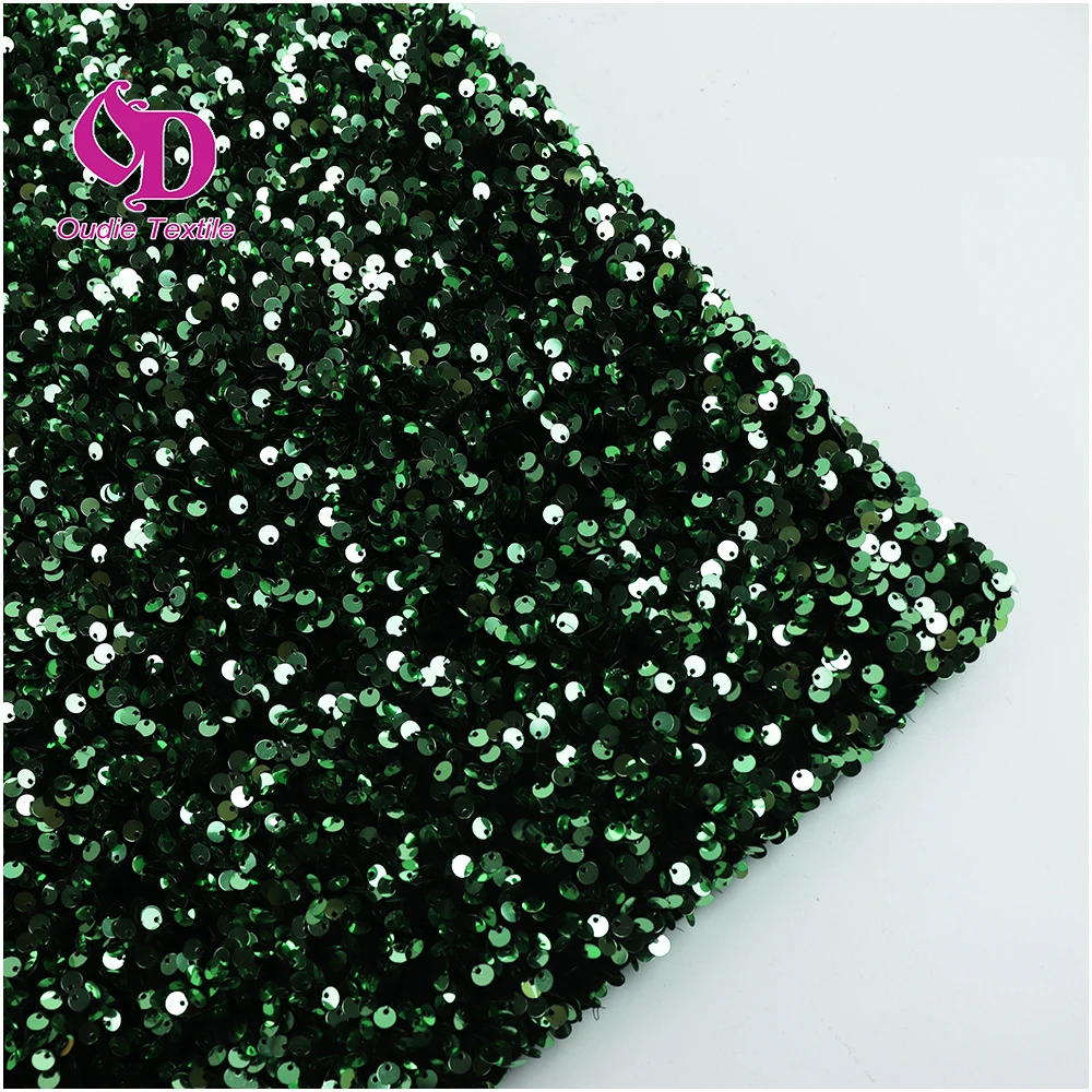 5mm Shiny Multi-Color Sequin Velvet Fabric 3D Embroidery Crepe Sequin Lace Fashion Dresses Accessories Pillows Stock Available