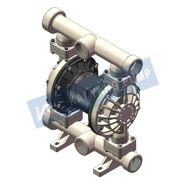 2 Inch PVDF Fluoroplastic Pneumatic Diaphragm Pump The Is Resistant To High Temperatures Chemical