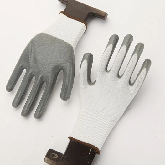 Rubber Gloves Wholesale and Retail Labor Protection Gloves Professional Custom Nitrile Safety Gloves Construction Work HY-180092