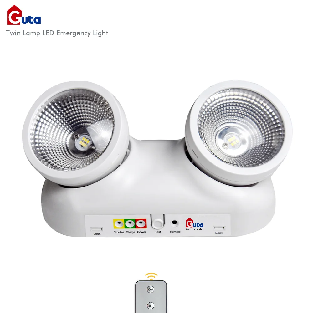 
high quality made in china fully adjustable twin lamp LED emergency light 