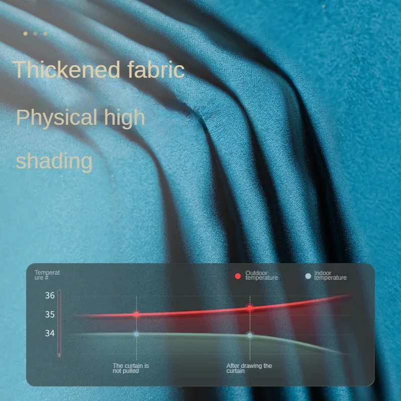 Hotel curtain finished tribute brocade silk living room sun curtain insulation high density office full blackout curtain