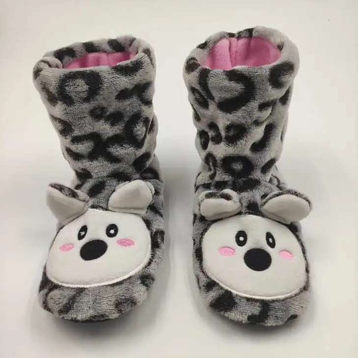 Kids boots with animal face, warmer  ang Cute Color