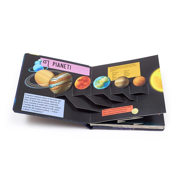 Hard Cover Book Cardboard House Service Paper Custom Children Full Color 3D Customized Printing Cardboard House for Kids Oem