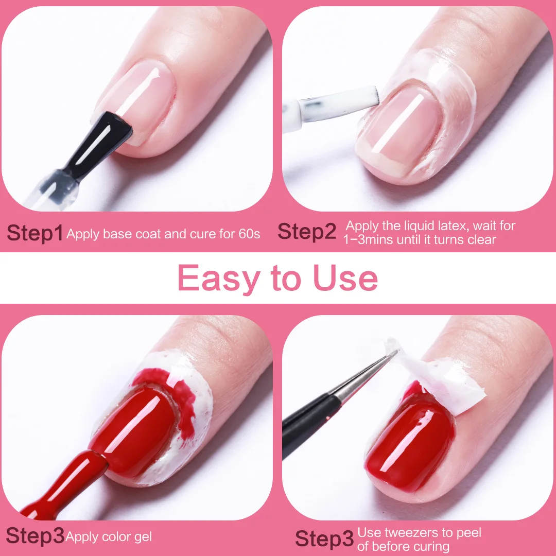 15 мл акриловых ногтей Nail Art лента латексная палец кожи защищены жидкого латекса для дизайна
