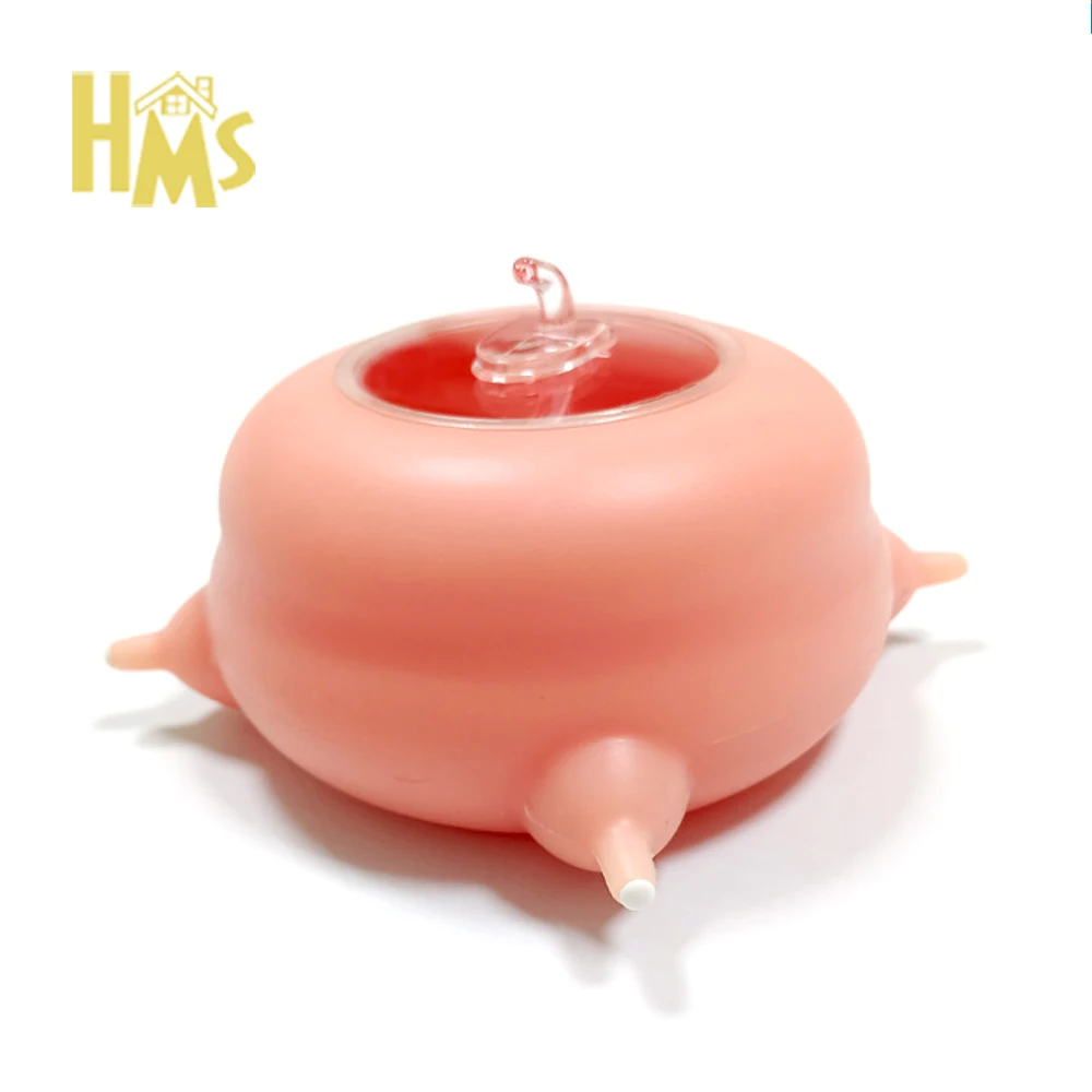 4 Nipples Luxury Custom Pet Animal Feeders Creative Bubble Nipple Silicone Puppy Milk Feeder Bowl For Dog Cat