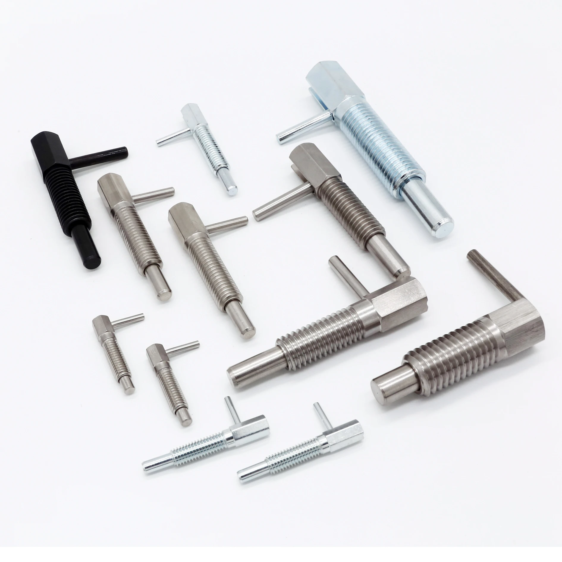L Handle Retractable Indexing Plunger Pull Lock Pin with Spring