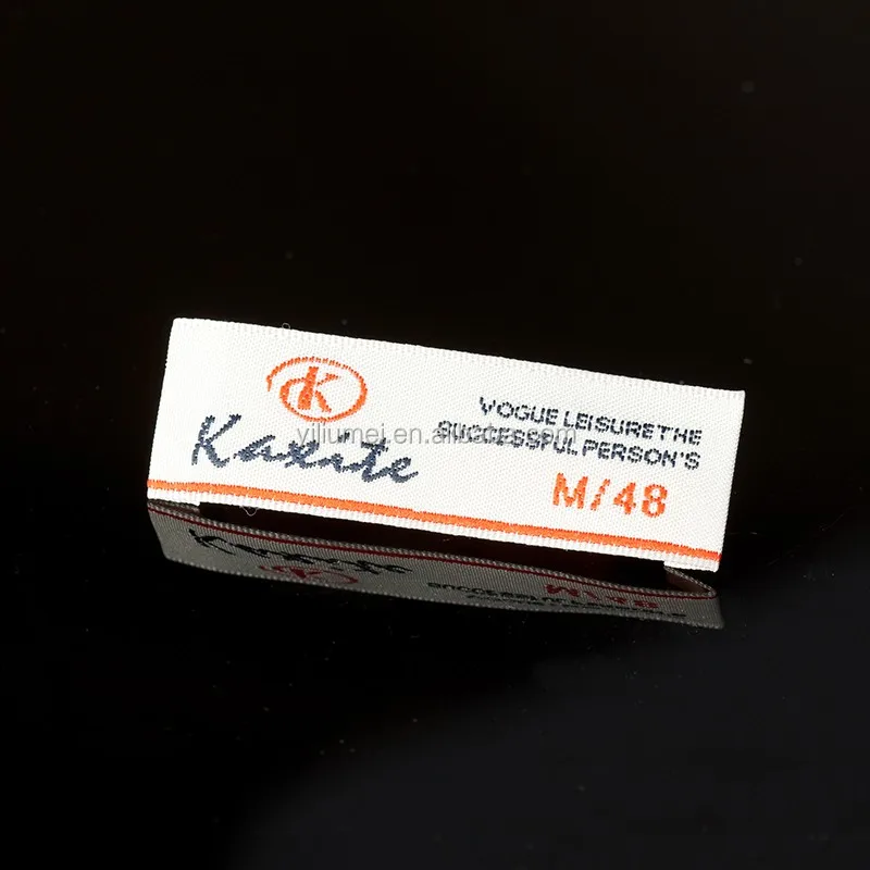 Wholesale fashion damask custom garment woven labels for clothing