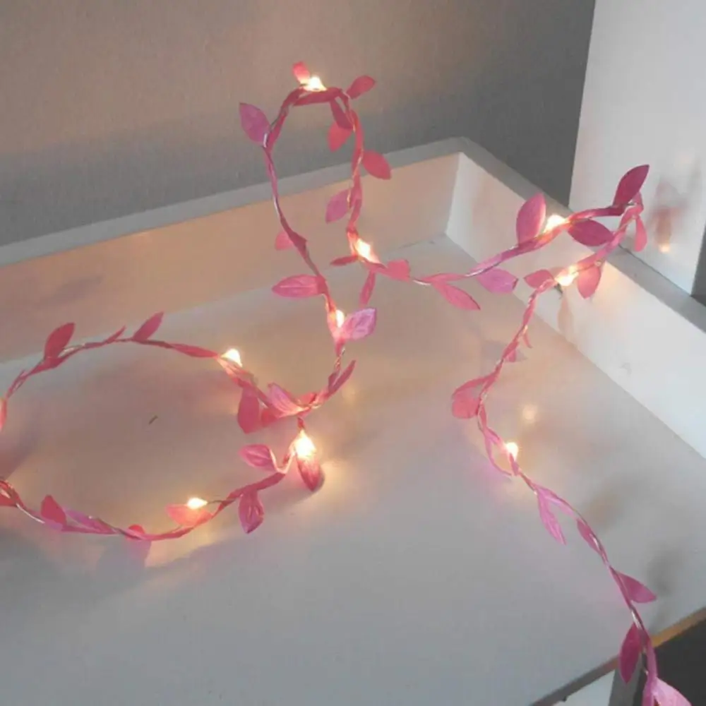 Led Green Leaf  Waterproof USB 5m 50leds  Decoration  Leaves String Night Light