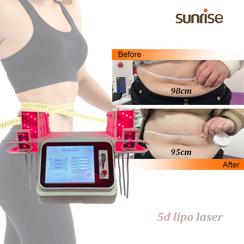 factory price Potable 5 Wavelengths Lipo Laser Slimming Machine 28 Diode Laser for Weight Loss Fat Reduction Cellulite Removal
