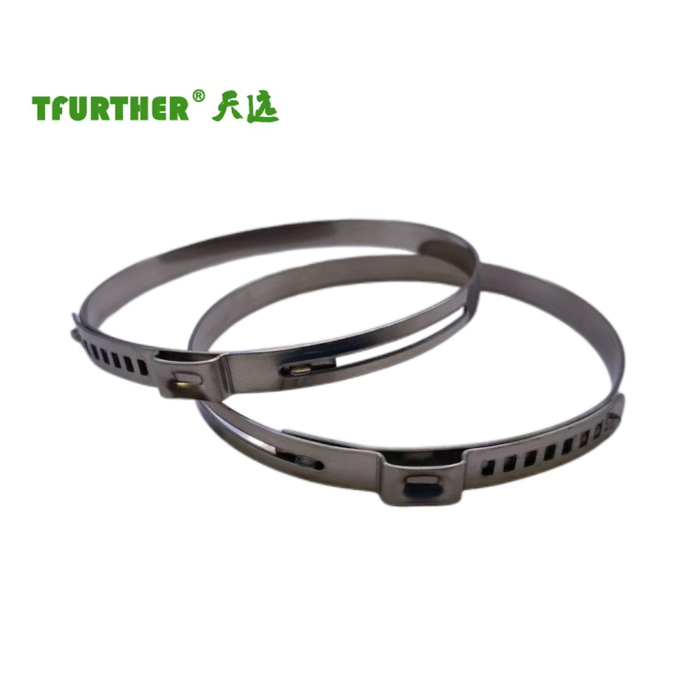 Installation time saving and labor-saving stainless steel adjustable single ear hose clamp green and environmentally friendly