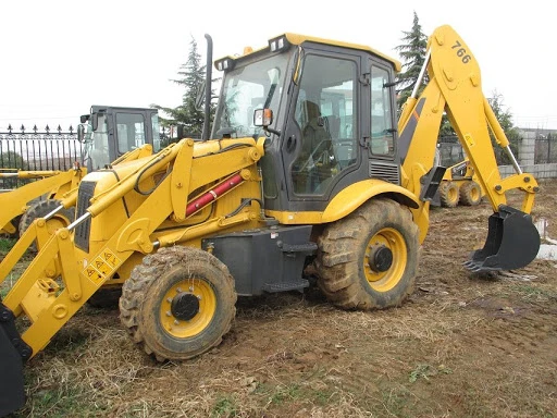 Earthmoving Machinery CLG765A Tractor 4x4 Wheel Backhoe Loader With Fast Site Transfer Speed