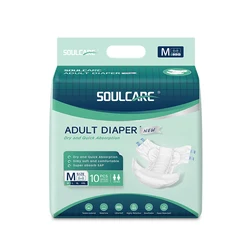 Bedwetting Defective Size 6 8 Defect Cheap Incontinent Custom Adult Diaper for Old Men Factory