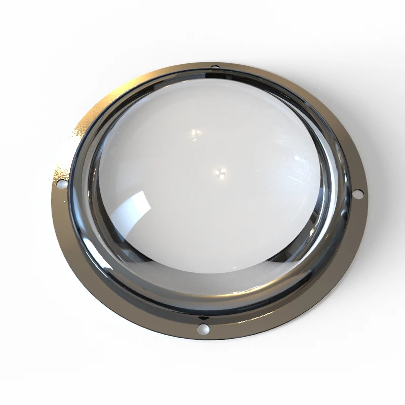 Diameter 100mm 120 degree led light glass lens with holder grow lights accessories