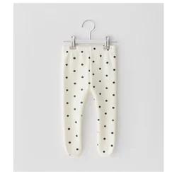 Korean Dot Design Fashion Organic Cotton Kids Pantyhose Tights Baby Girl Tights