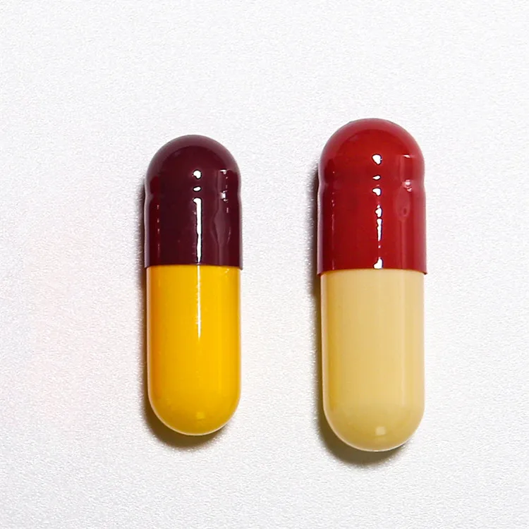 Titanium dioxide free delayed release clear separated vegetarian capsule size 0 empty capsules