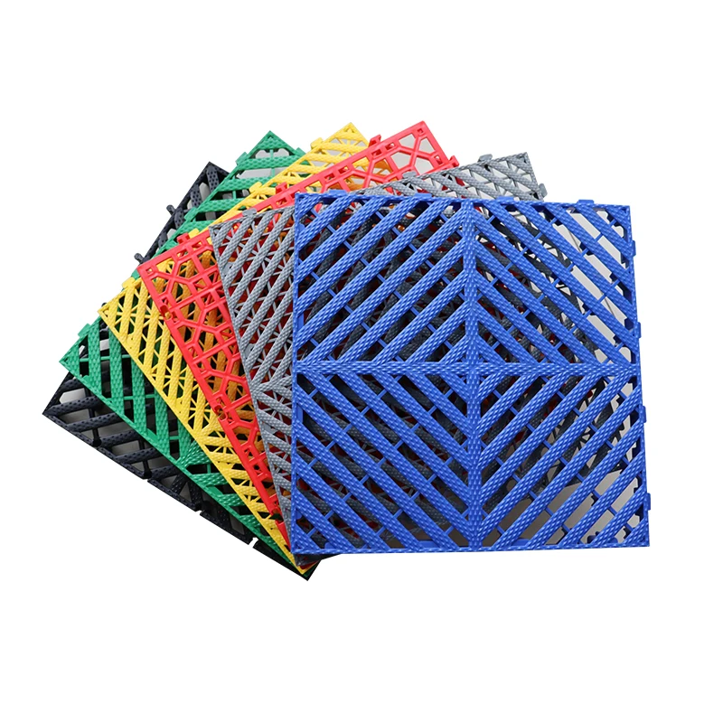 Противоскользящий пластиковый коврик для пола гаража для слива автомобильной мойки