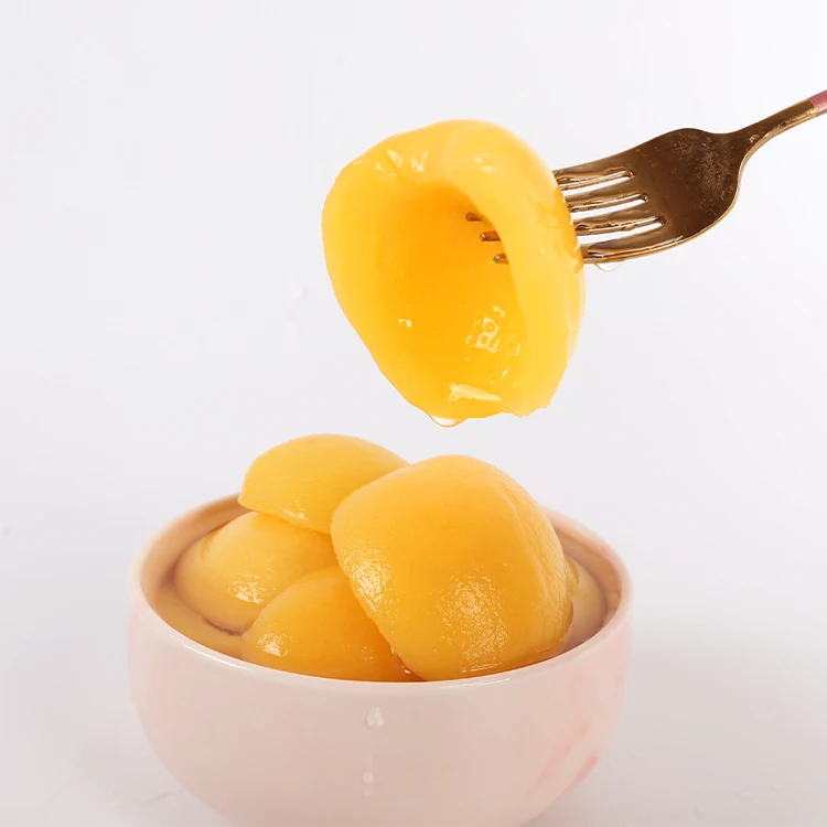 425g/800g/3000g Sweet Canned Yellow Peach Halves in Syrup