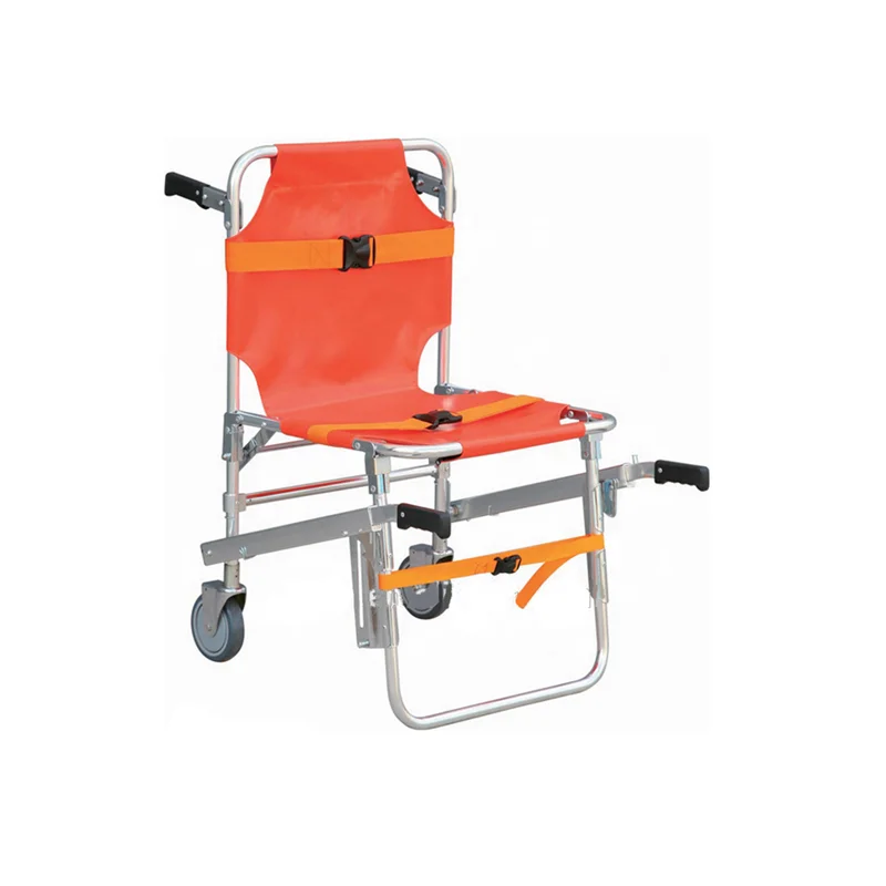 Ambulance Loading Manual Stair Chair Emergency Evacuation Stair Stretcher Trolley For Rescue