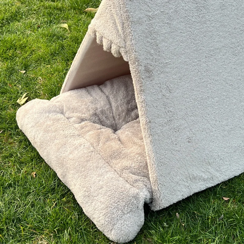 Pet Dog House Kennels Folding Washable Tent Puppy Cat Bed Indoor Outdoor Home Playing Dog Teepee Supplies Pet Bed