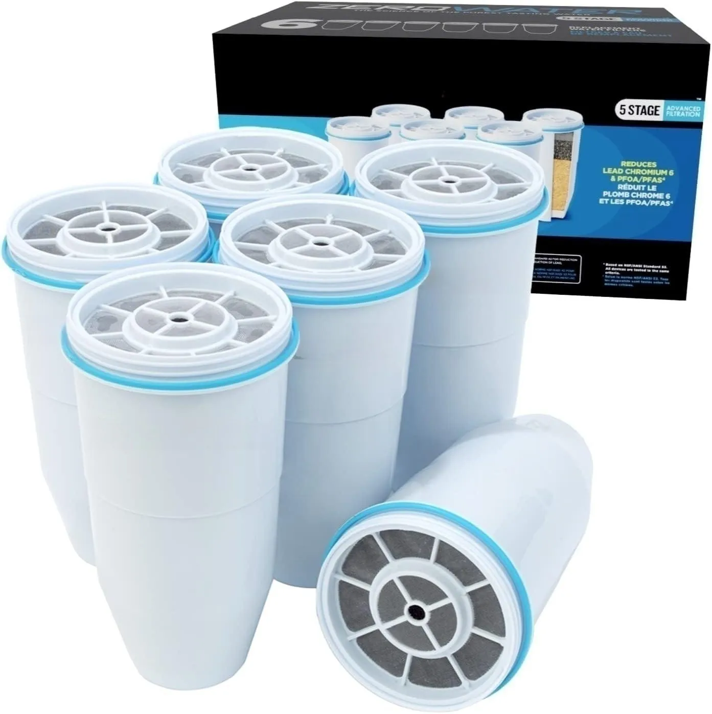 Замена фильтра 5-ступенчатый фильтр Замена 0 TDS для улучшения вкуса водопроводной воды NSF сертифицирован для уменьшения содержания свинца хрома