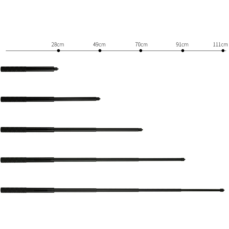 Портативный комплект с ручкой в форме пули черный выдвижной монопод держатель для телефона Гибкий штатив 111 см селфи-палка