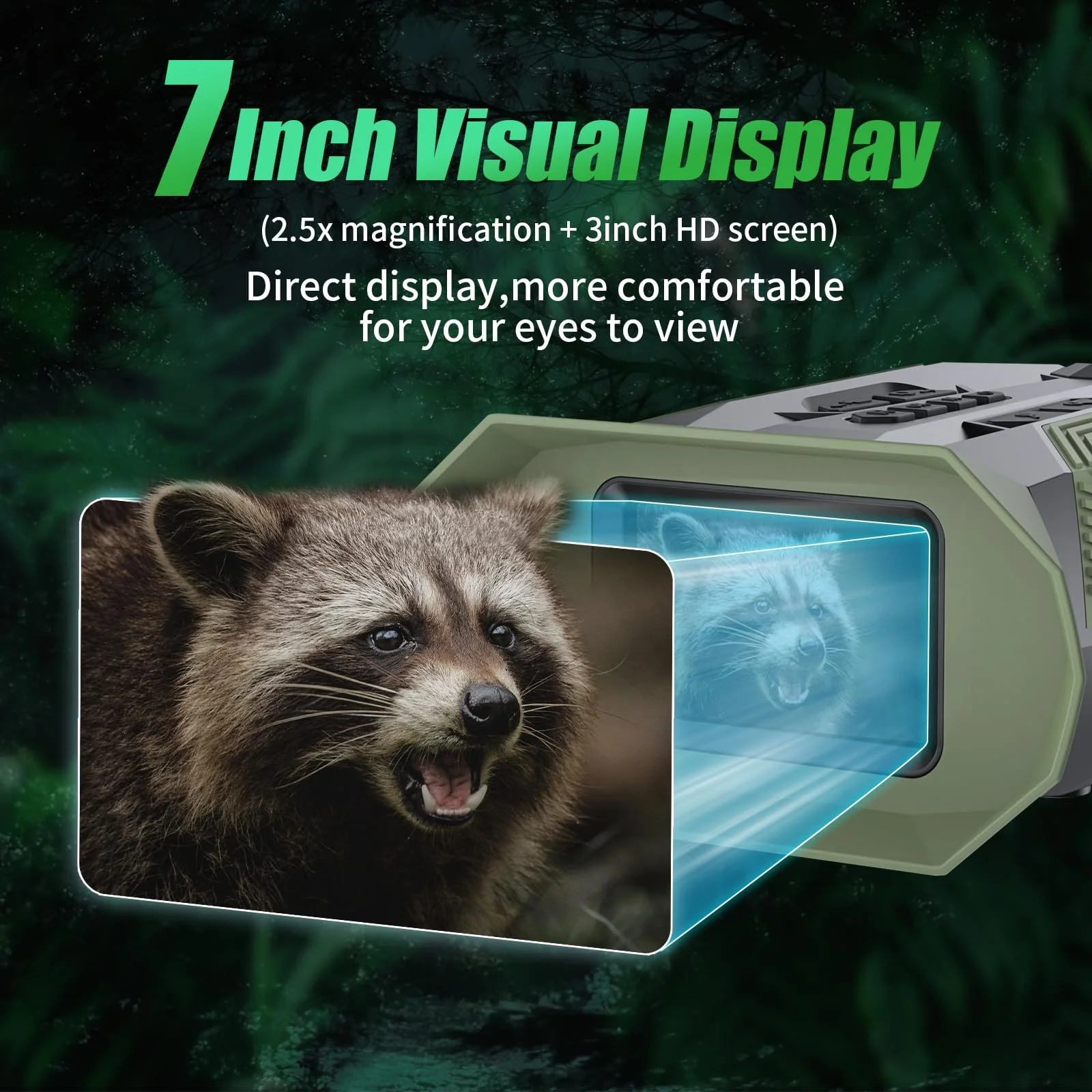 Autofocus Night Vision Binoculars Rechargeable 800M Viewing Range HD Digital Full Color Night Vision Binoculars for Hunting