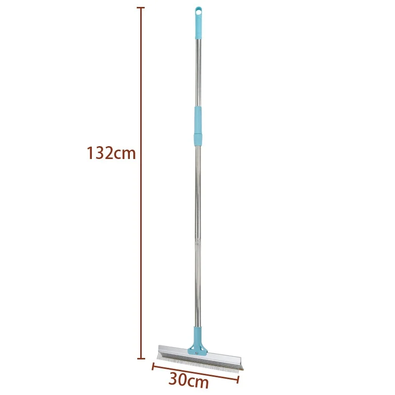 Reusable Large Metal Lint Remover Brush Adjustable Long Handle Carpet Rake Pet Hair Remover