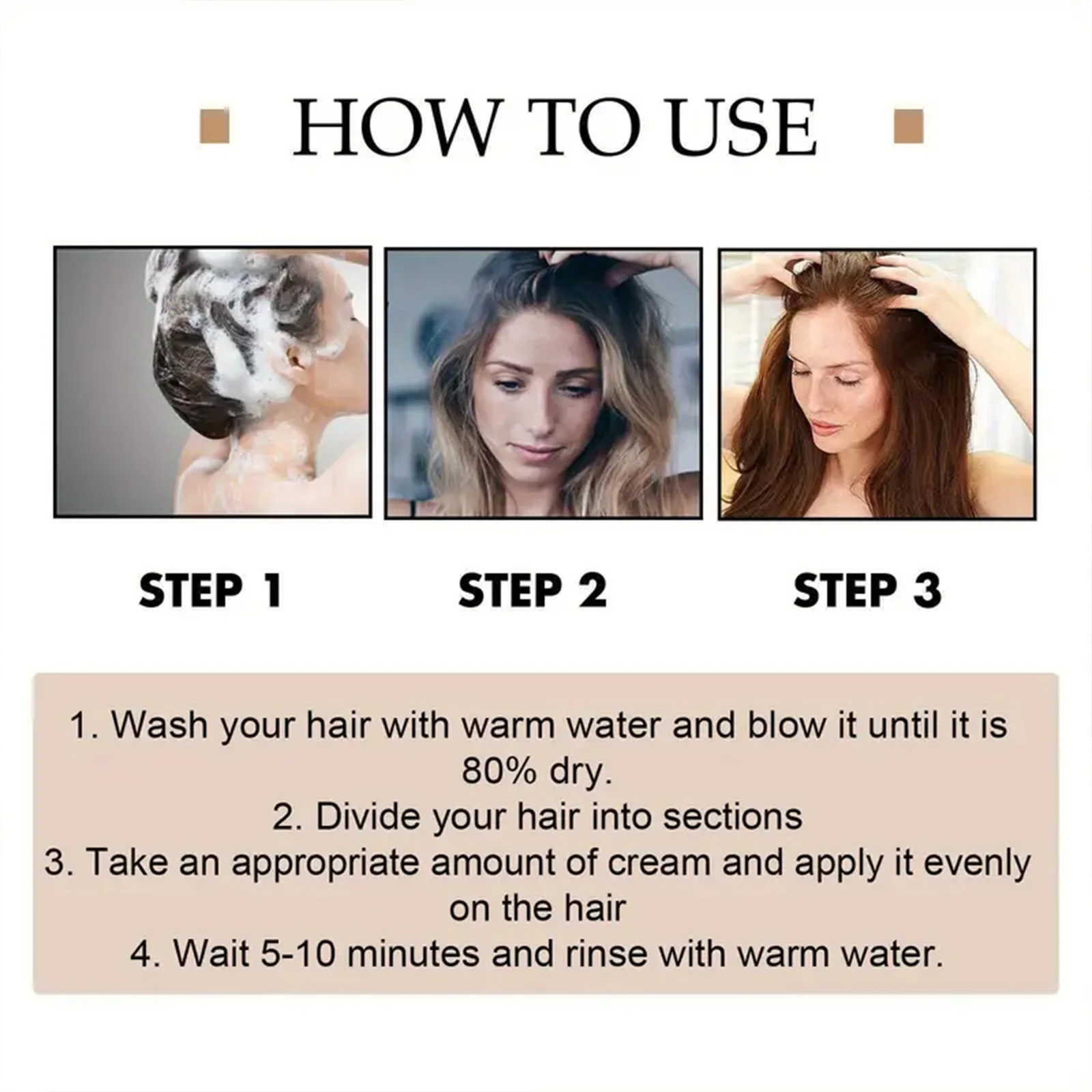 Advanced practical hair mask for deep hair care moisturizing drying damaging and dyeing hair