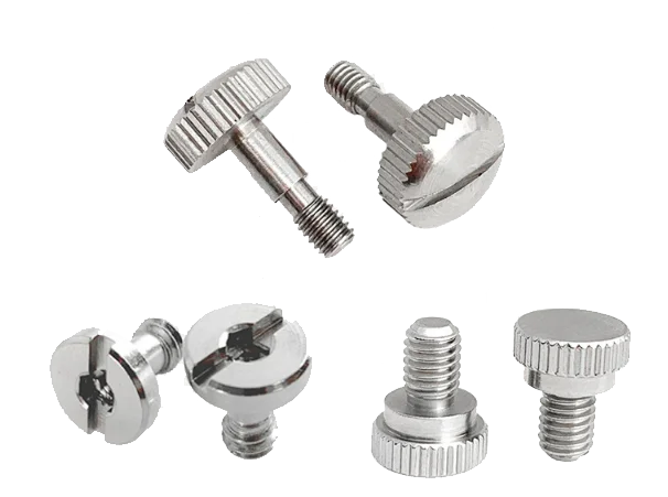 Premium Custom Knurled Thumb Screw Flat Head Brass Reliable Fasteners for Engineering and Manufacturing Needs