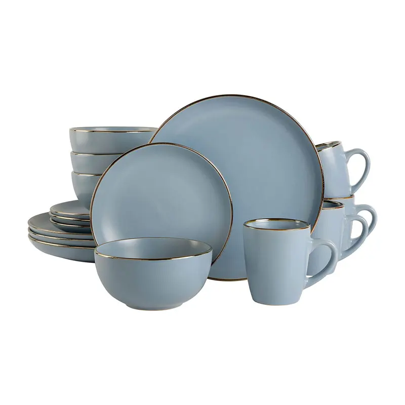 Stylish Design Artistic Home dinner plates cup bowl ceramic dinnerware sets
