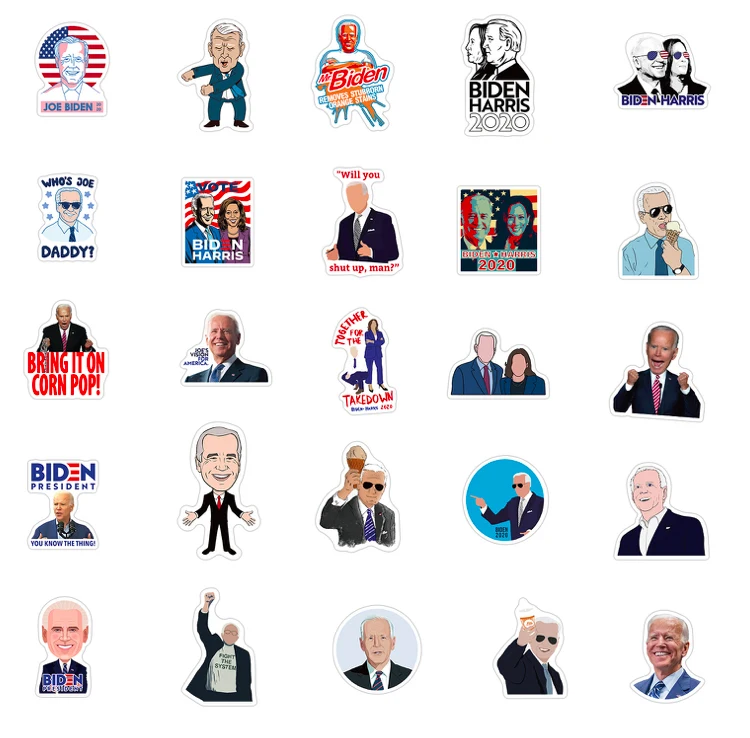 outdoor vinyl self-adhesive luggage UV waterproof label American President 2020 Harris Biden Sticker
