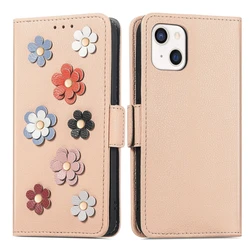 3D Flower Wallet case for iPhone 12 Mini, For iPhone 12 Promax Credit card case pouch bag