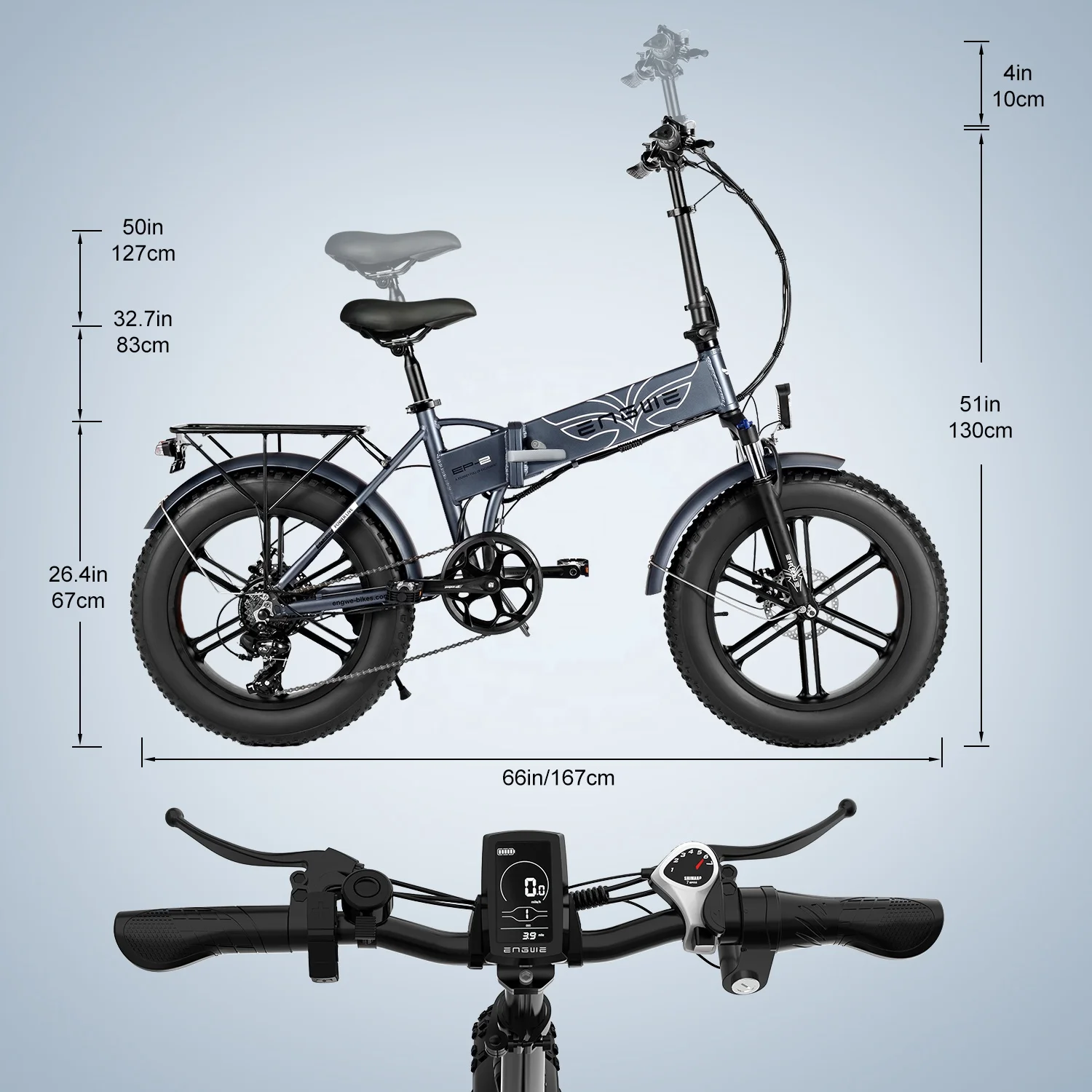 Max range 110KM PAS mode 750W high speed ep2 electric bike ebike bicycle engwe ep-2 pro