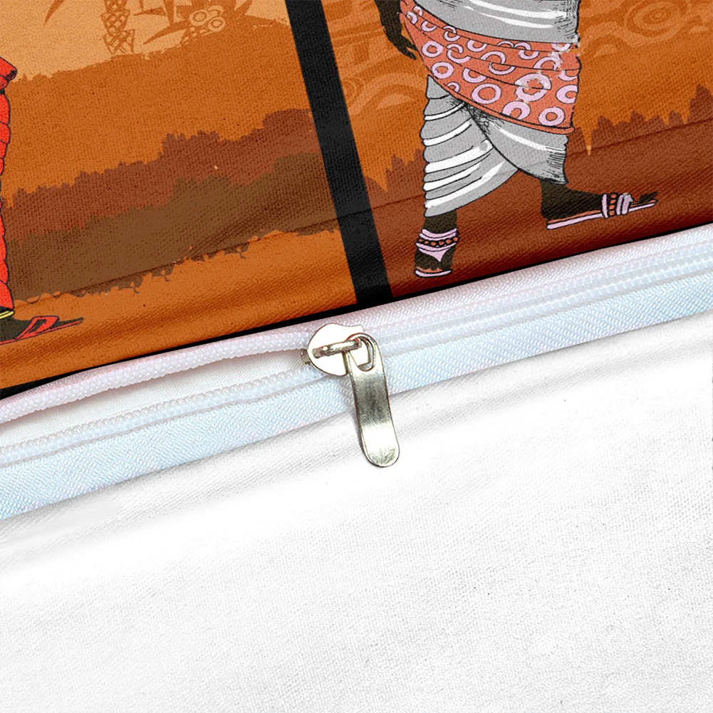 
High Quality 2021 Printed Microfiber Bed Sheet Blanket Home African Duvet Cover 