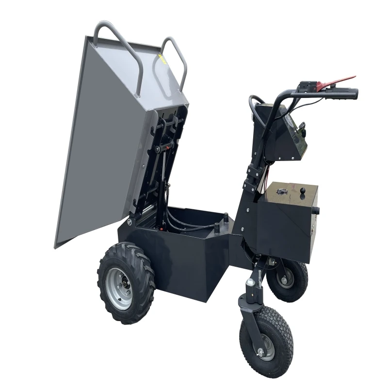 China OEM customized articulated battery 4 wheels 500kg electric mini dumper minero