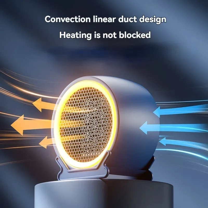 Tinsol brand fast heating electric heater round PTC mini convenient heater home office winter heating