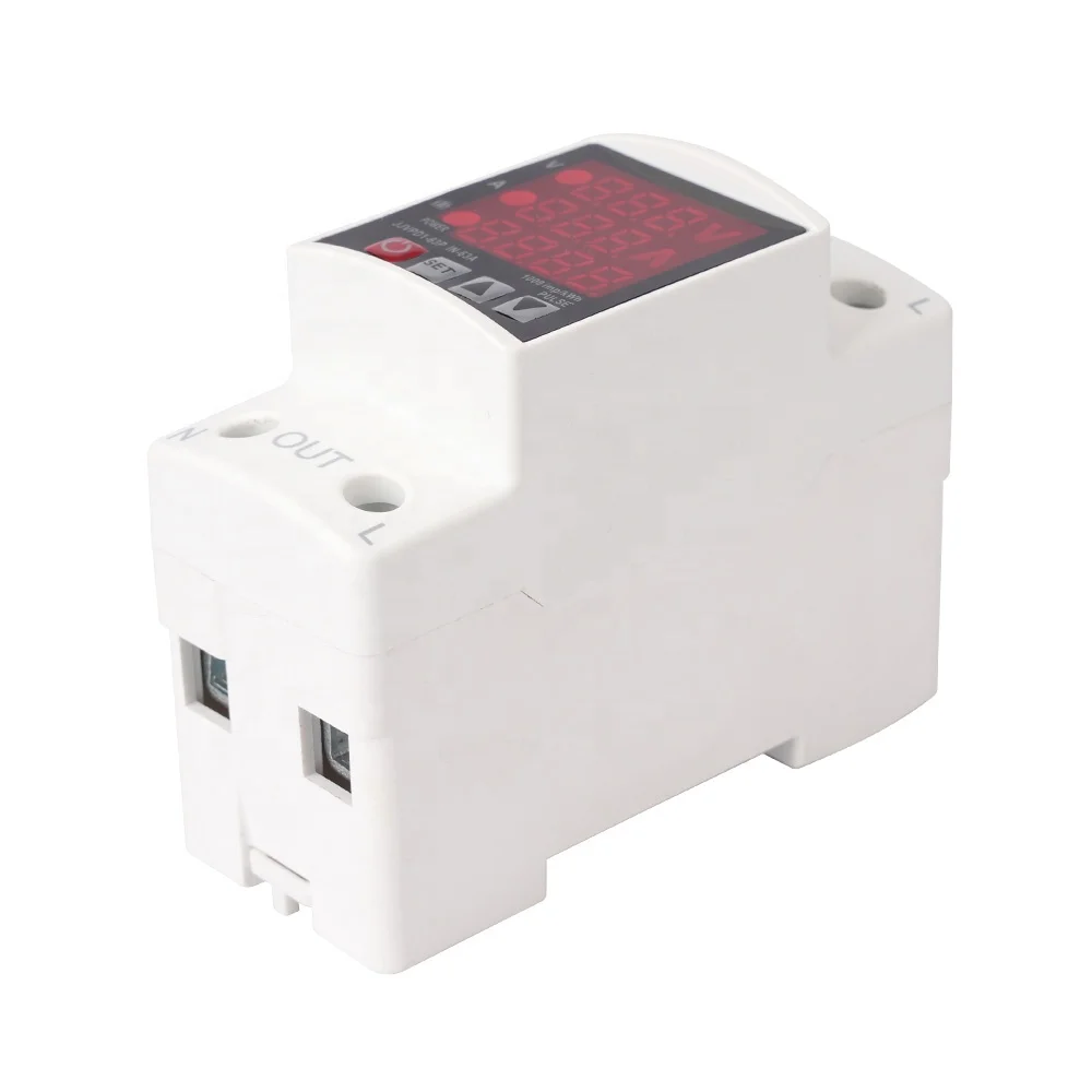 Auto Reconnect Over and Under Voltage Protector Over Current Protection Relay