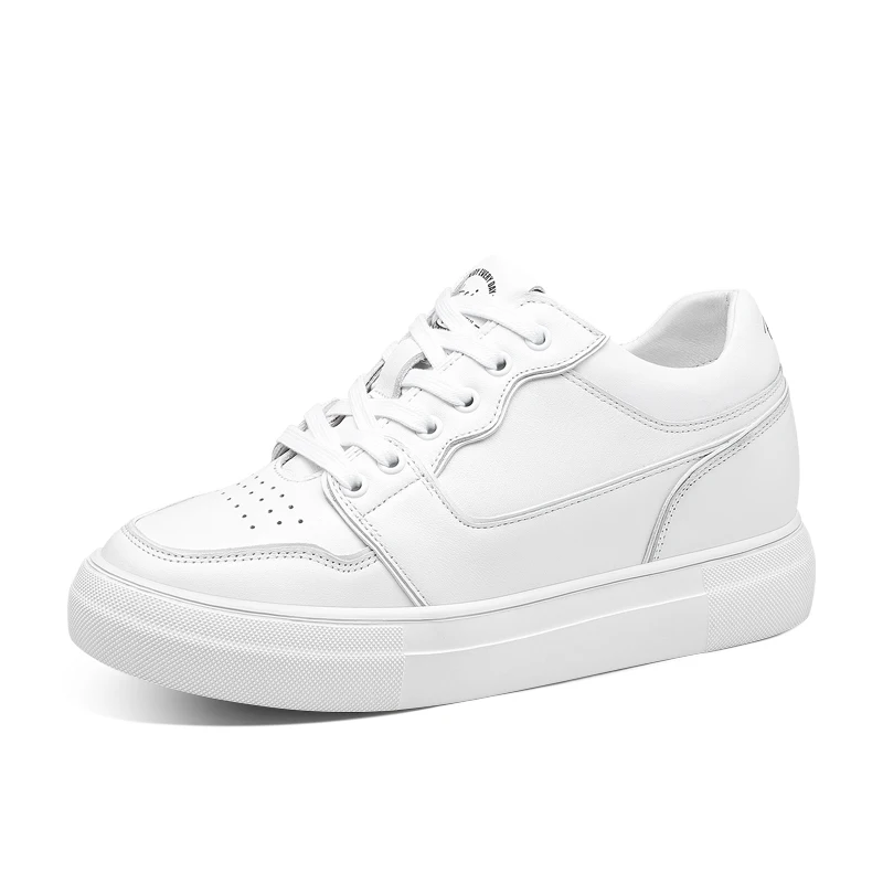 Прогулочная обувь OEM, беговая дорожка из натуральной кожи, повседневная обувь, увеличивающая рост, обувь для подъема, повседневная женская обувь