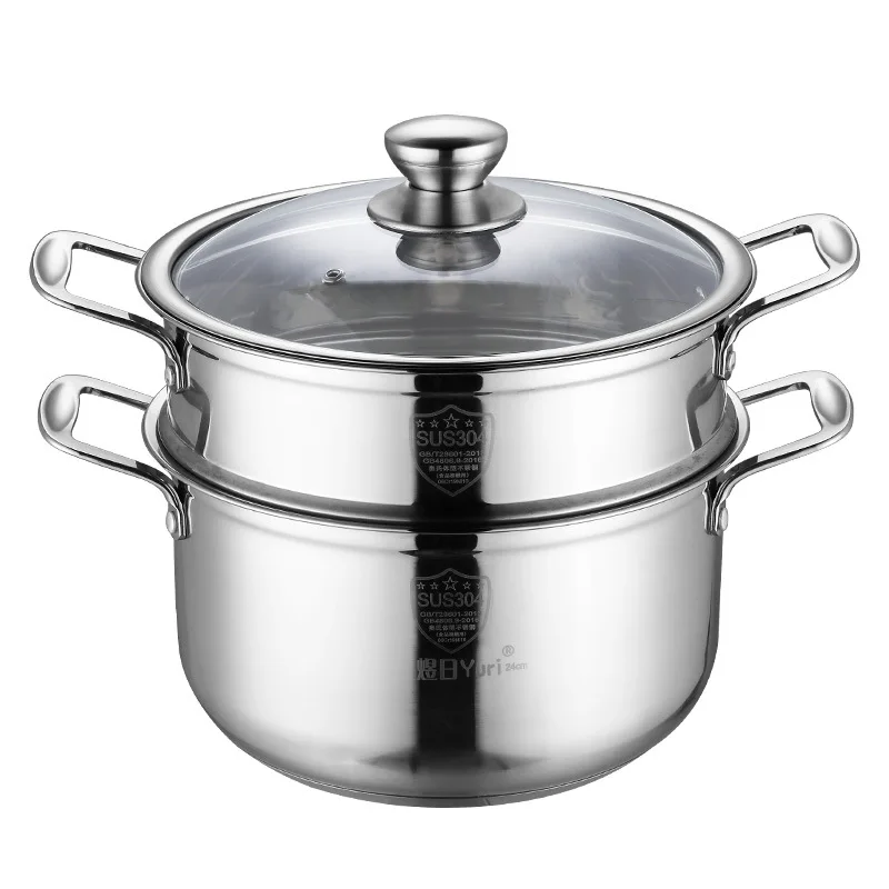 
Wholesale stainless steel 304 MINI soup steamer, 18cm 