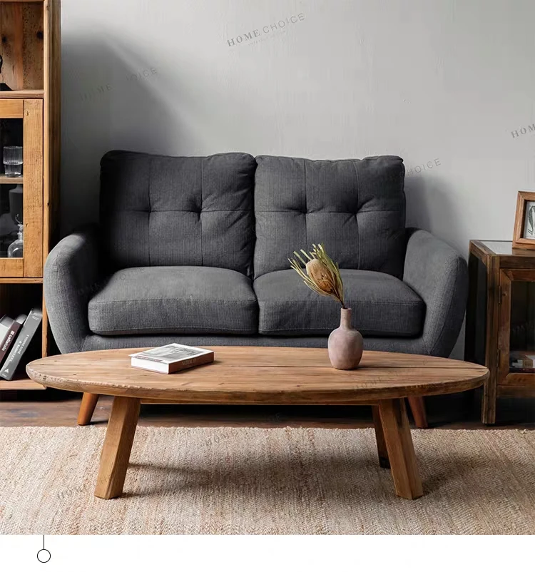 unique oval or round shaped wooden round timber chest or side tables for living room