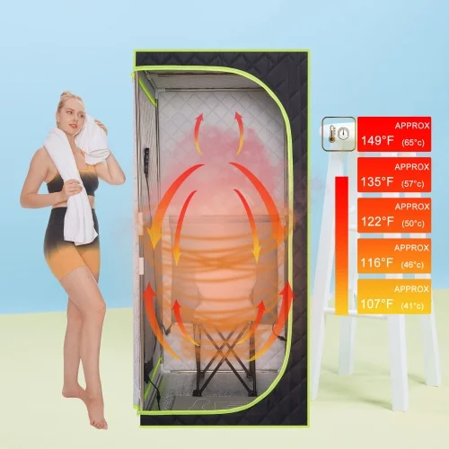 Portable Infrared Sauna Room Relax Deluxe Far Infrared Indoor Sauna Room Portable Beauty Spa Full Size Sauna Tent Infrared