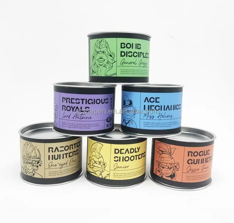 Custom Size Can Biodegradable Round Cardboard Can Box Food Grade Paper Tube Cylinder Kraft Packaging Pet Food Can