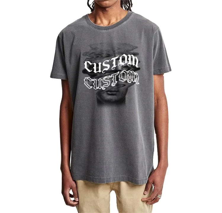 High Quality Oem Manufacturer Custom Luxury Tee 250 Gsm 220 Gsm Cotton Full Color Fabrics Graphic Unisex T Shirt Oversized