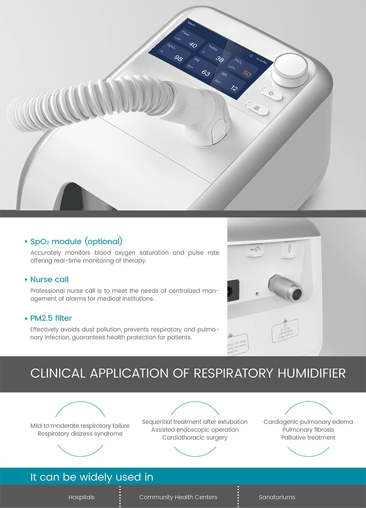 AEOMED Neohif-I7 HFNC Medical High Flow Heated Respiratory Humidifier For Emergency ICU Neurology