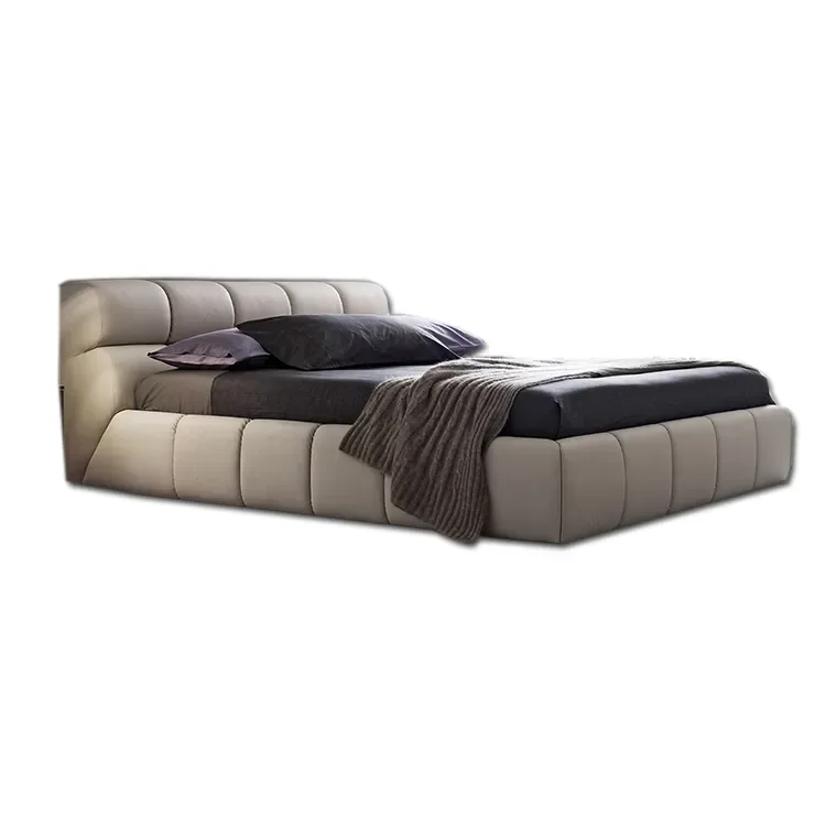 KEHUI bed with storage underneath function white upholstered full tv wood modern double king size queen single bed with storage